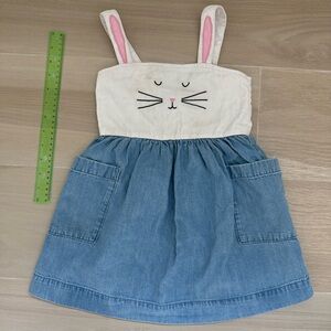 Hanna Andersson Bunny Embroidered Jumpsuit size 4 (100cm)